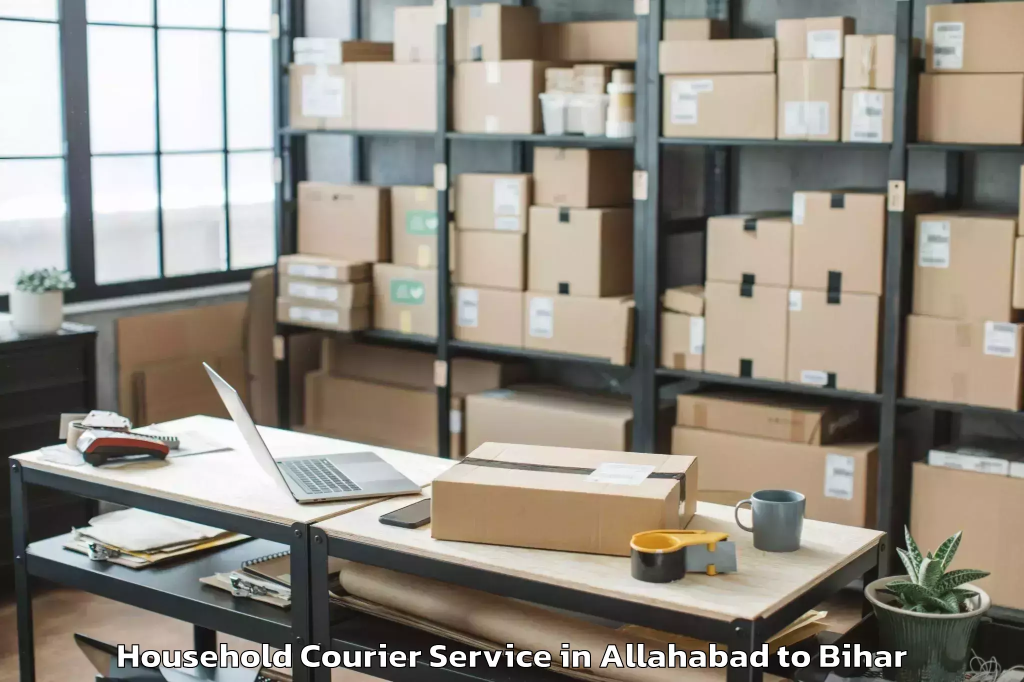 Easy Allahabad to Sugauna Household Courier Booking